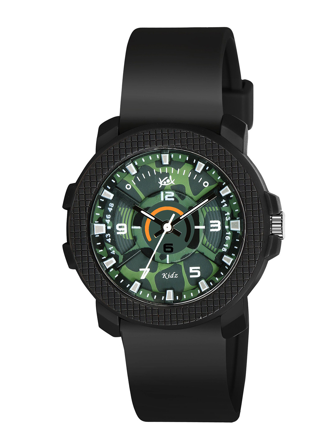 Kool Kidz Unisex Printed Dial & Straps Analogue Watches Koolkidz Watch KK 411 BLACK