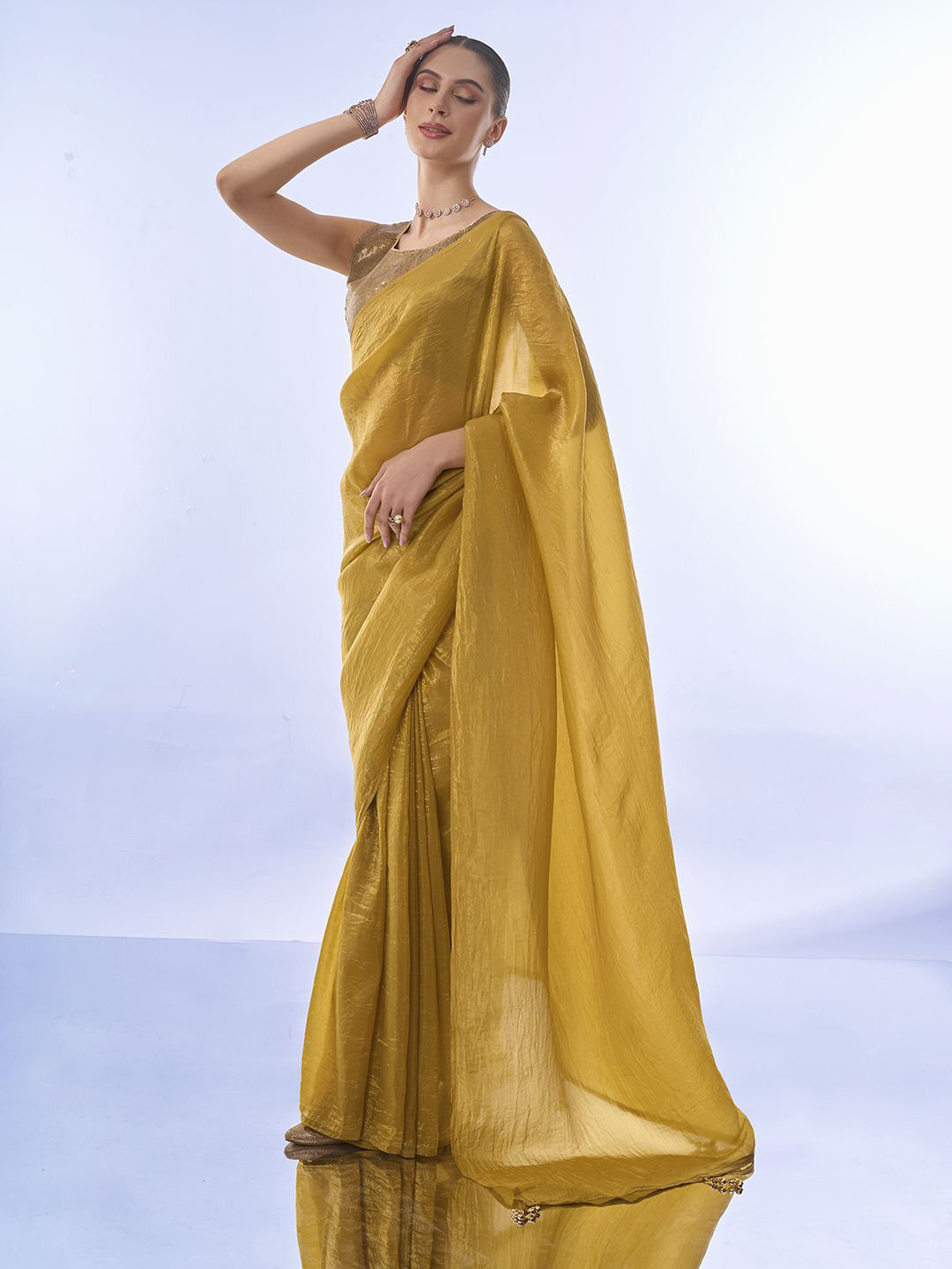 Kalista Organza Saree With Blouse Piece