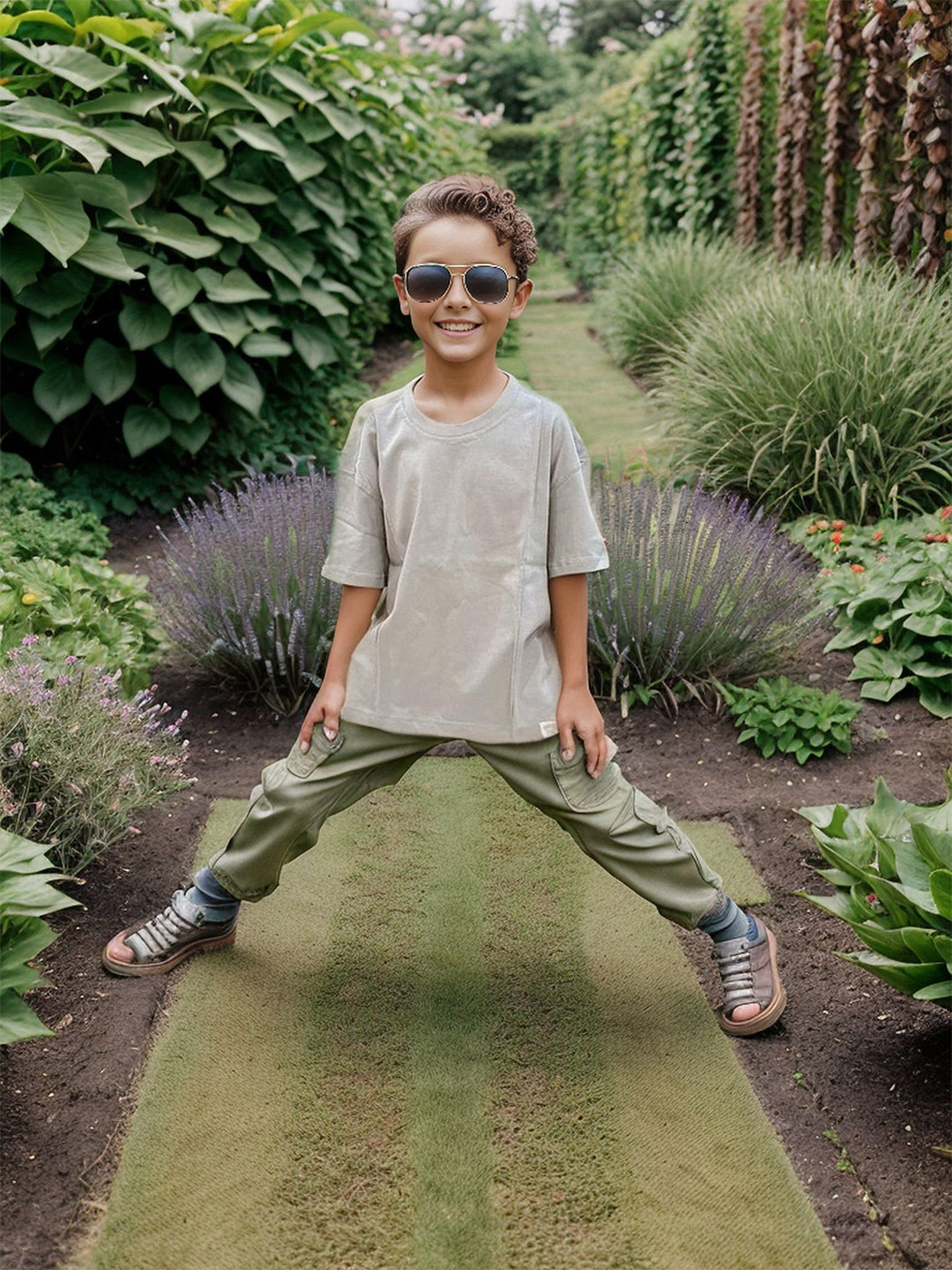 Jumping Joey Boys Pure Cotton Oversized  T-shirt