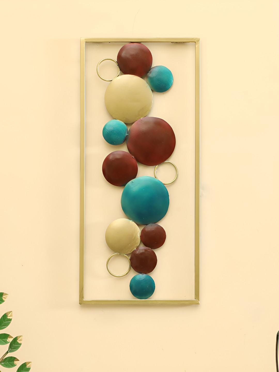 vedas Bubbles Metal Glossy Hanging Hall Wall Hangings-22In