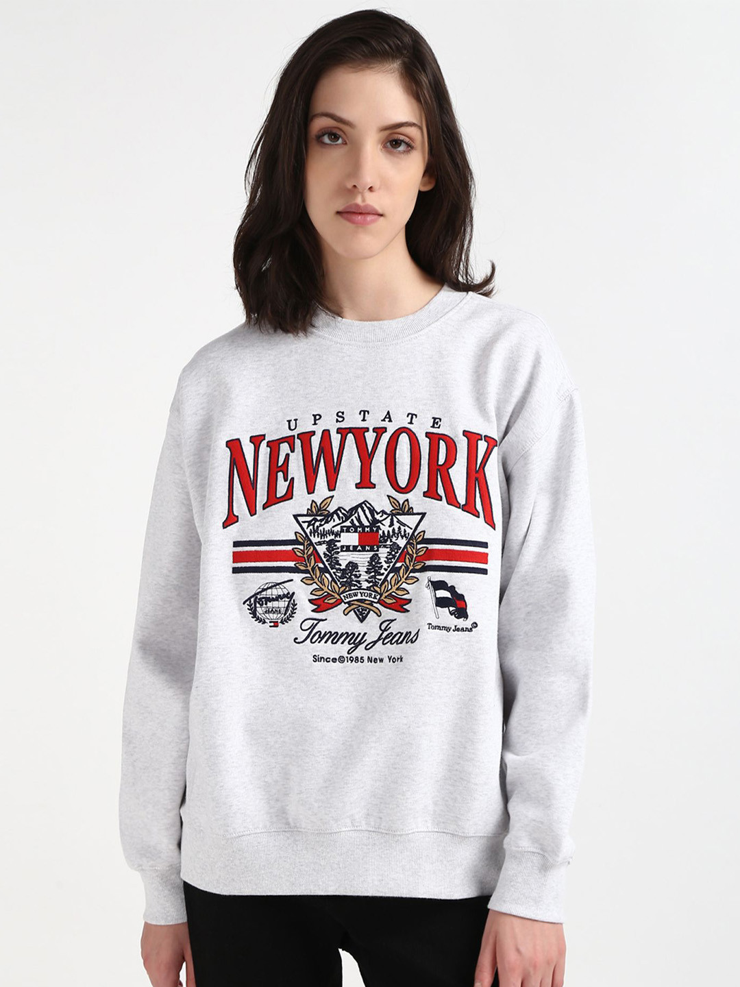 Tommy Hilfiger Graphic Printed Round Neck Pull Over Sweatshirt