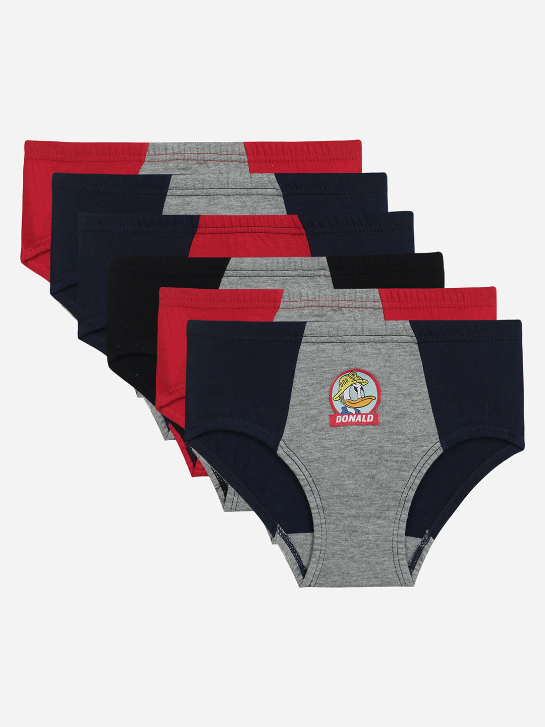Bodycare Boys Pack Of 6 Assorted Mickey & Friends Printed Basic Briefs KIA918-PK007_P6