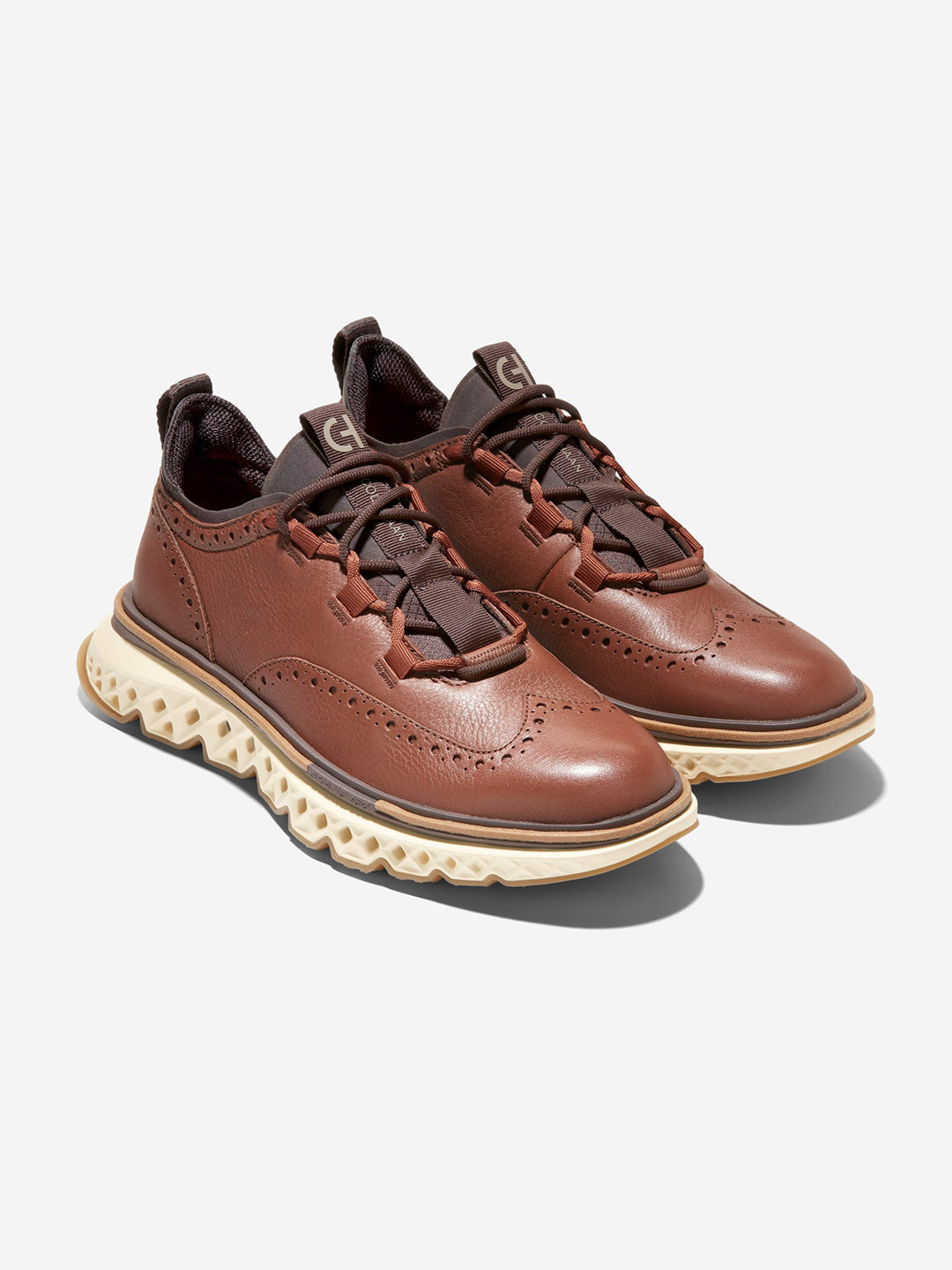 Cole Haan Men Round Toe Comfort Insole Leather Oxfords