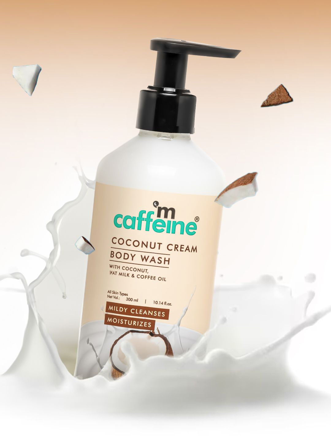 MCaffeine Coconut Cream Body Wash With Oat Milk For Smooth Skin- 300 ml
