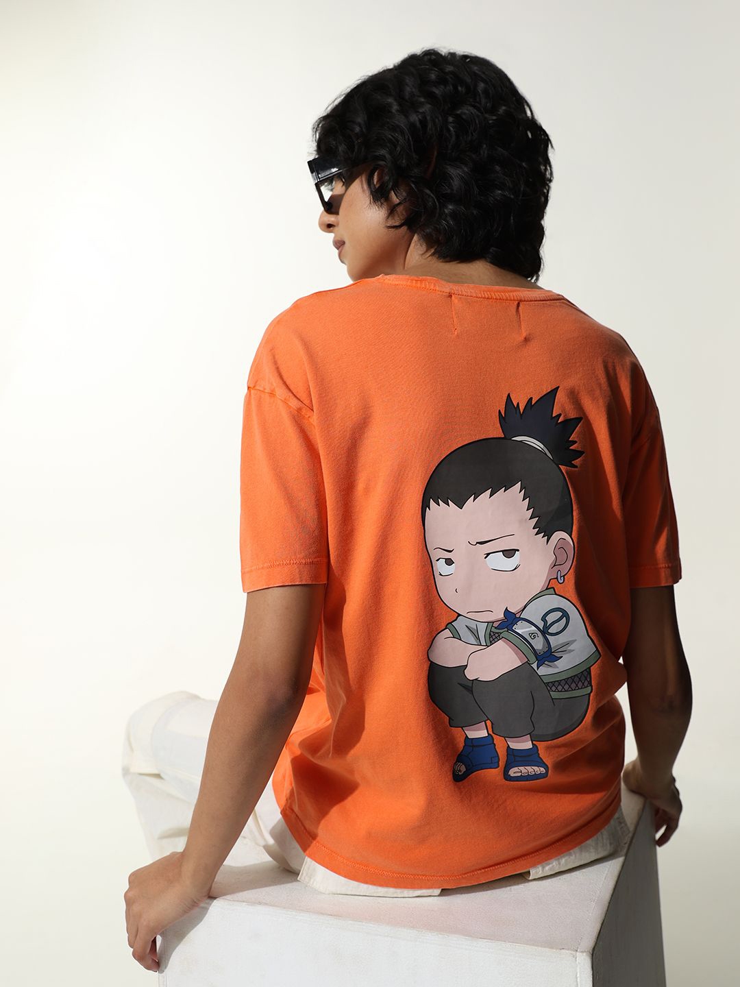 ONLY ONLNARUTO MARMALADE SS Graphic Printed Oversized Pure Cotton T Shirt - Tshirts for Women 29851344 | Myntra