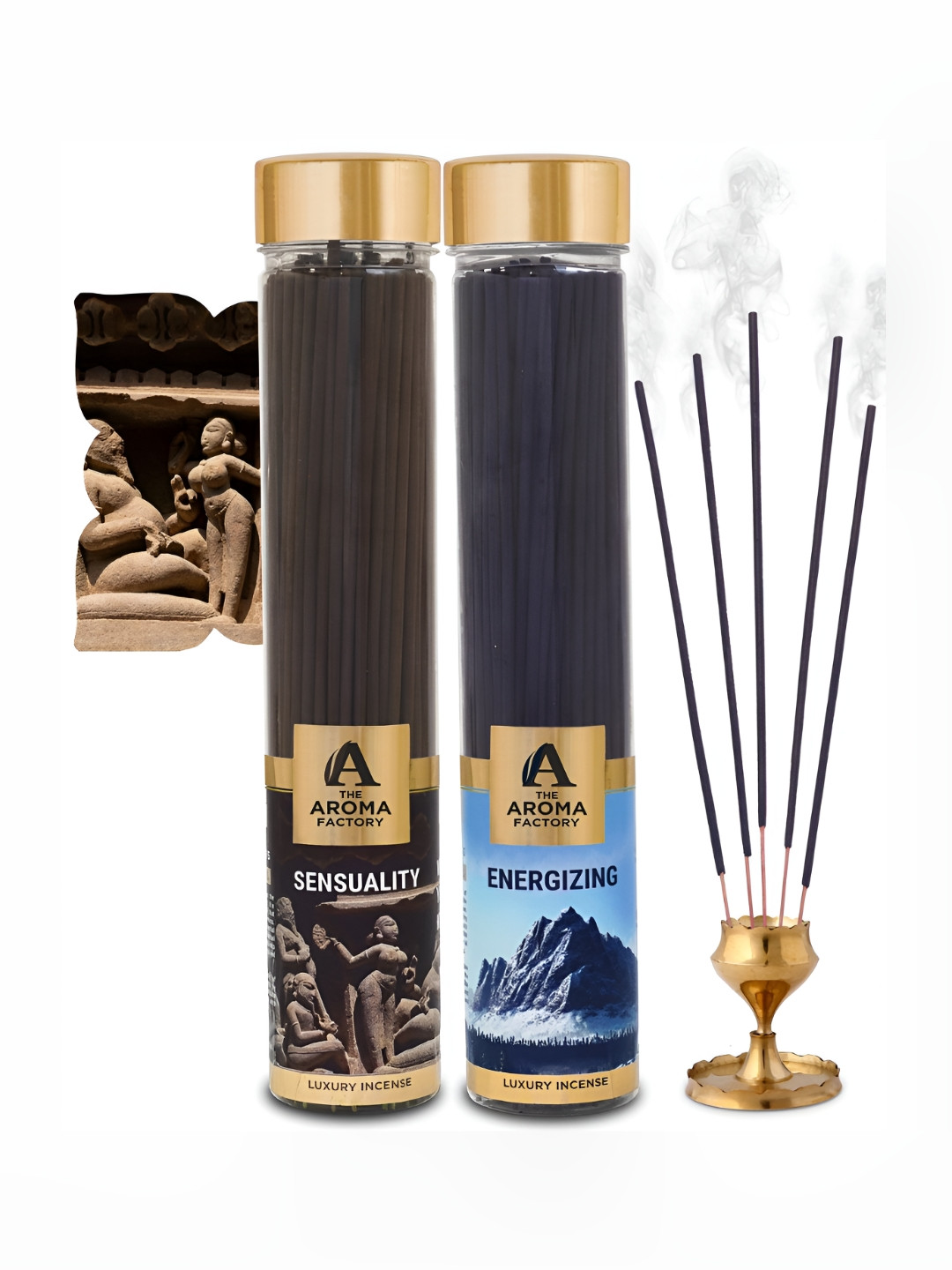 The Aroma Factory Black & Blue 2 Pieces Herbal Incense Sticks - 100gram each