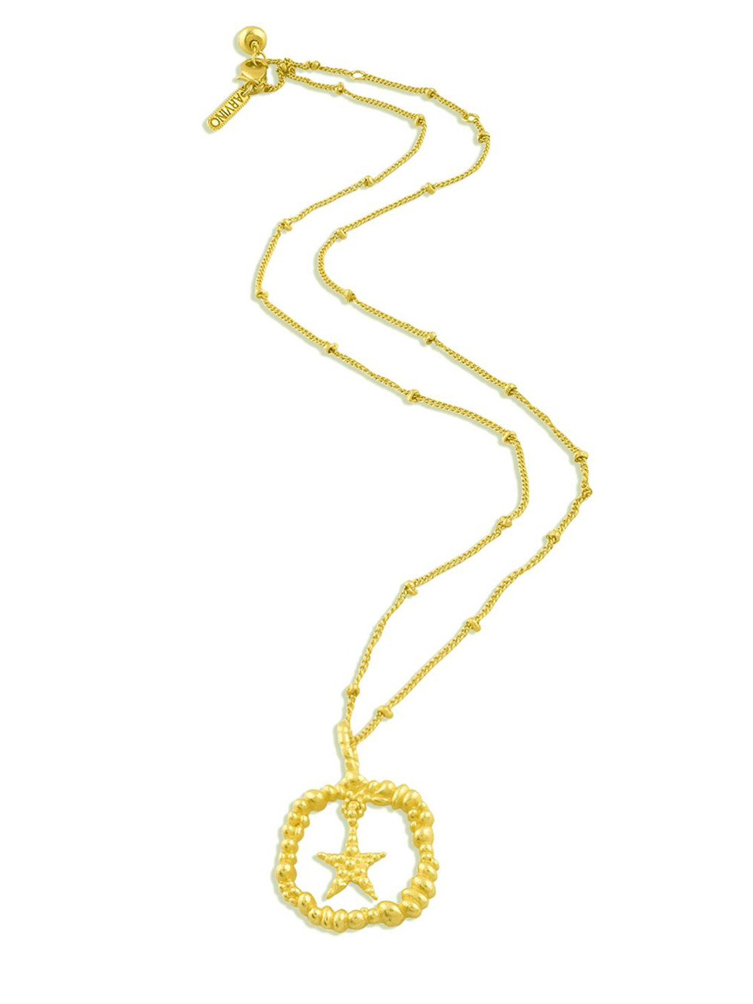 ARVINO 14k Gold-Plated Star Shaped Pendants with Chains