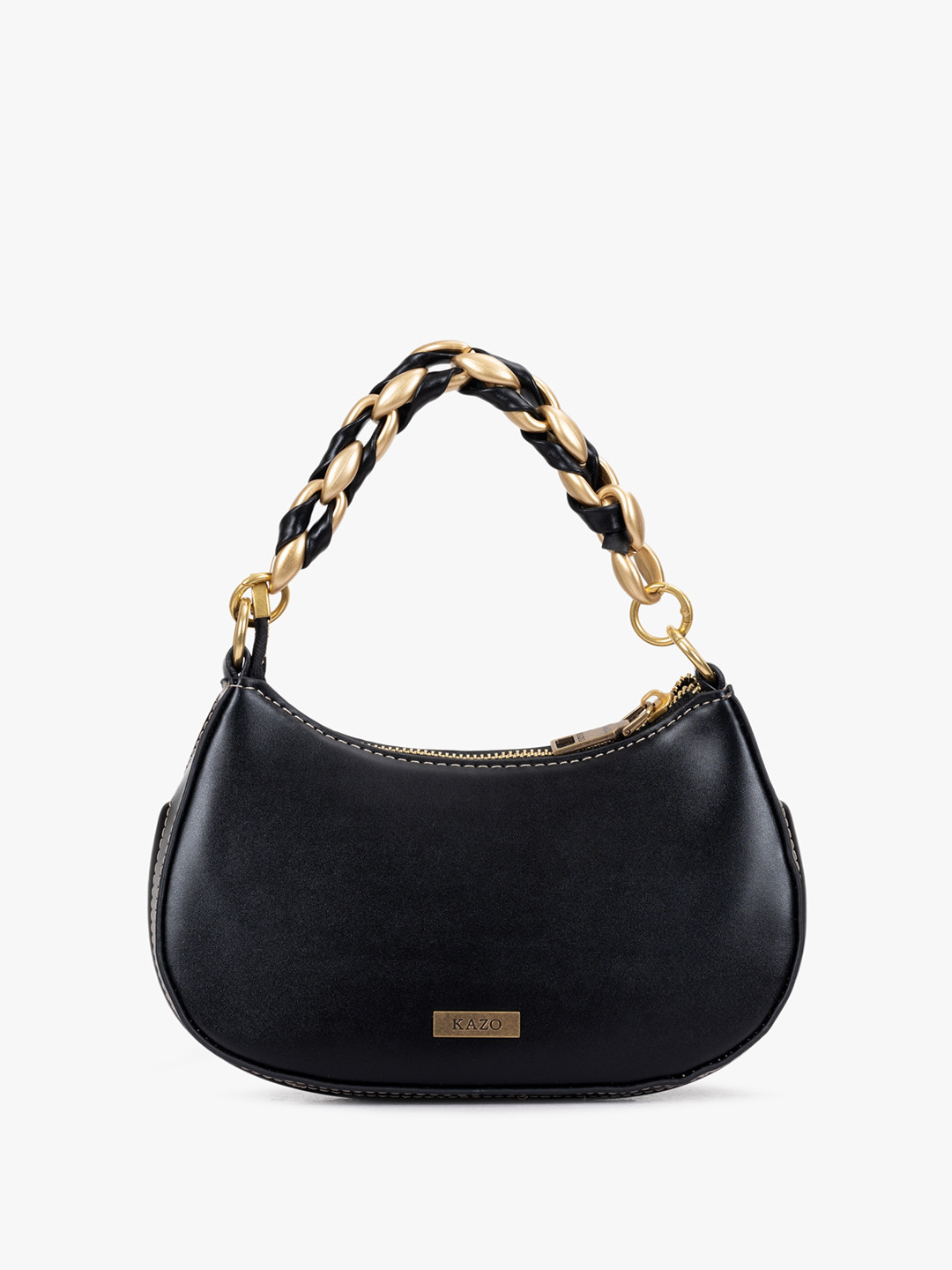 Kazo Half Moon Braided Strap Handheld Bag