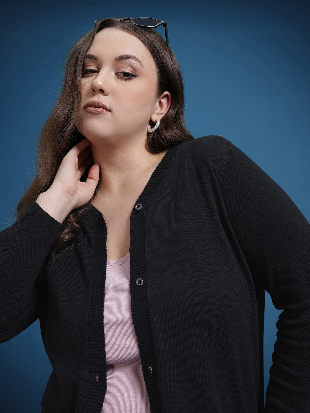 The Roadster Life Co. Plus Size Pure Cotton Cardigan