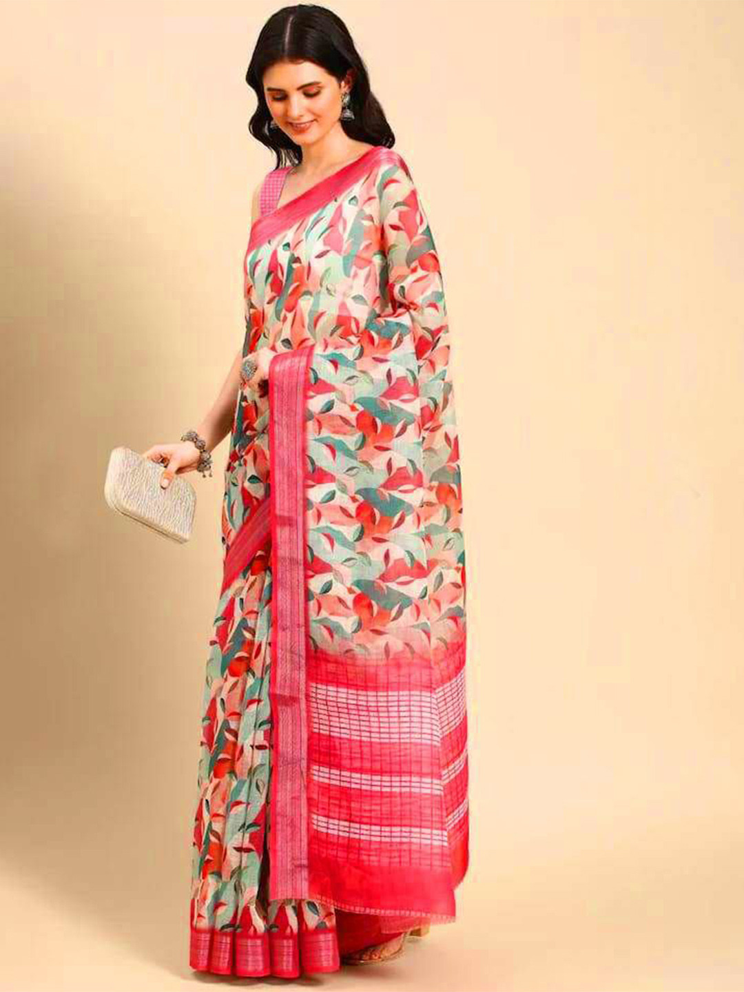 Celeb Styles Pure Linen Saree