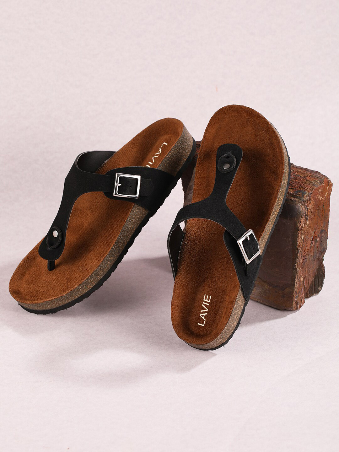 Lavie T-Strap Flats With Buckles