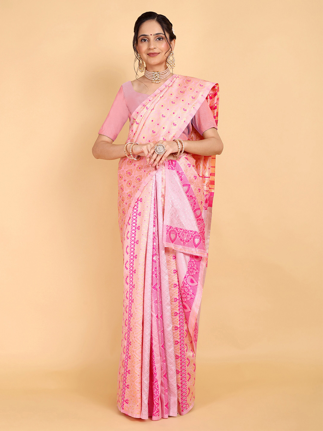 Rose Villa Assamese Mekhela Chador Saree