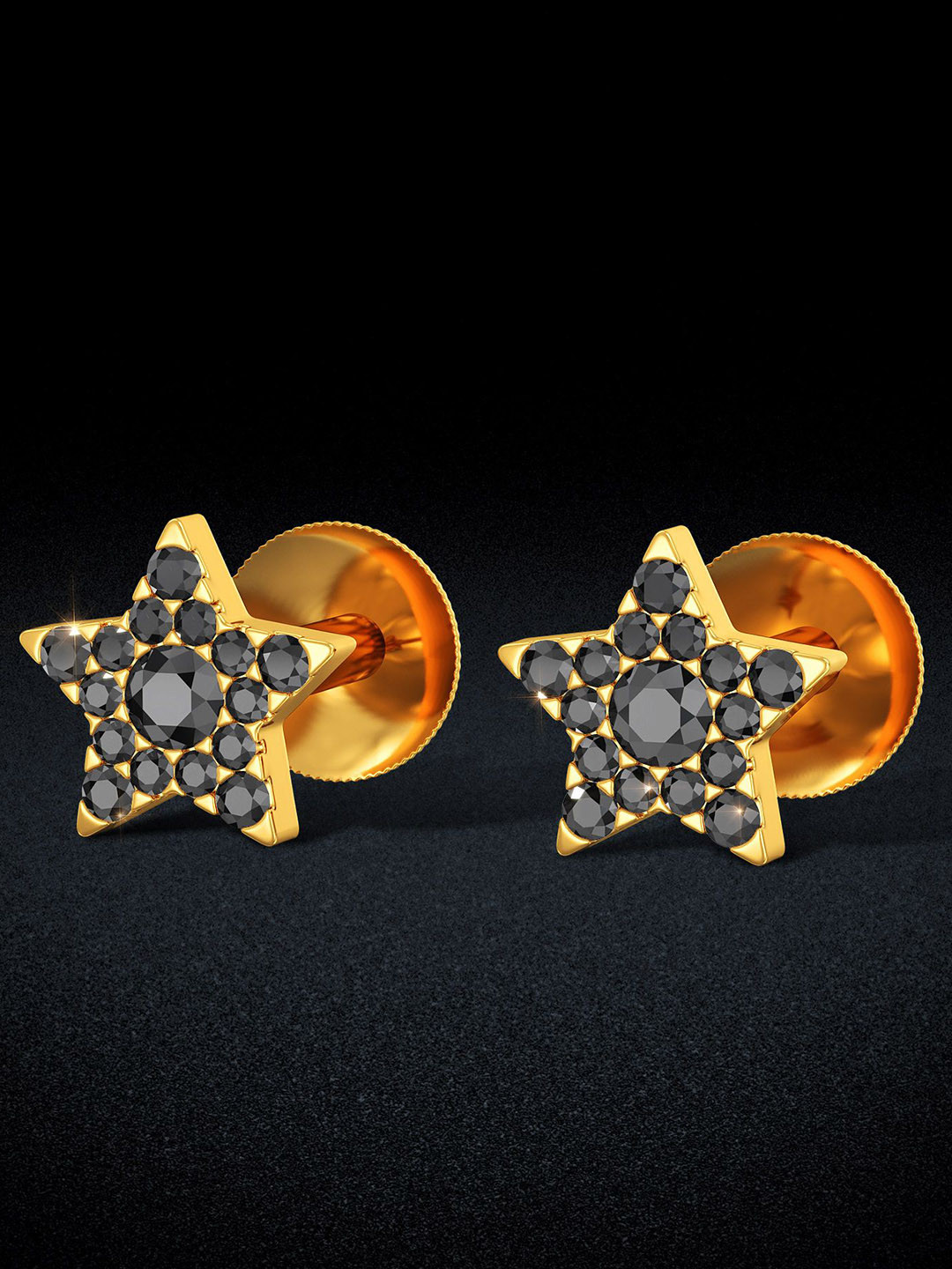 Joyalukkas 22KT Gold Gem Stones Studded Earrings 1.206gm