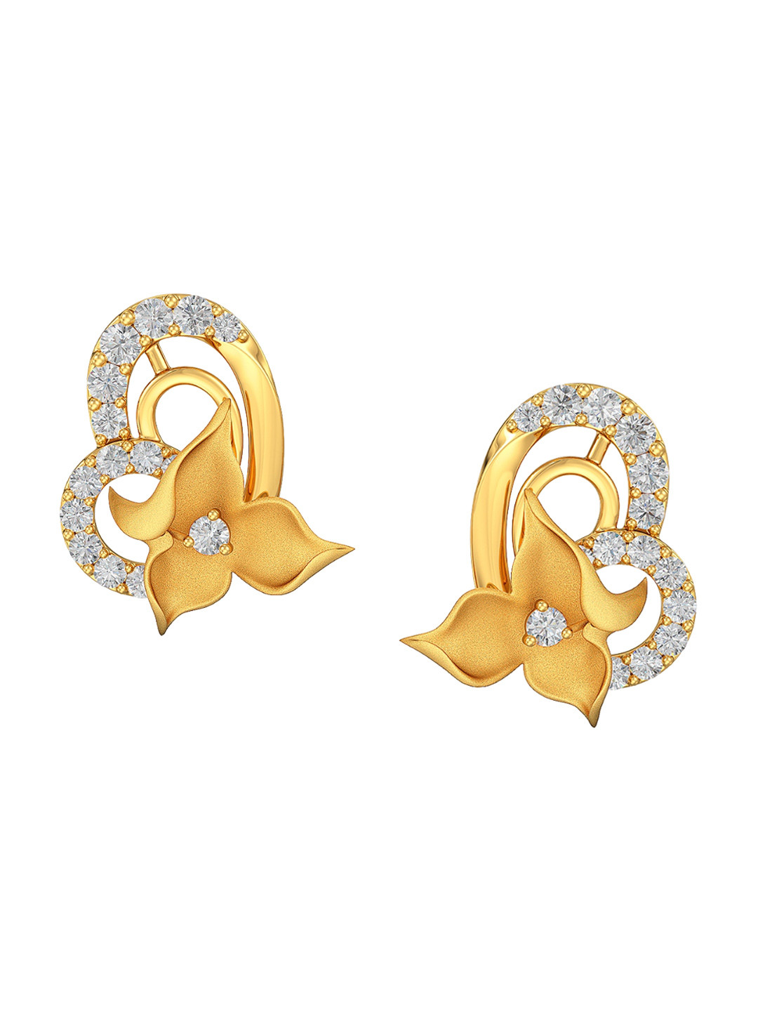 Joyalukkas Girls BIS Hallmark 22KT Gold Studs 4.942gm