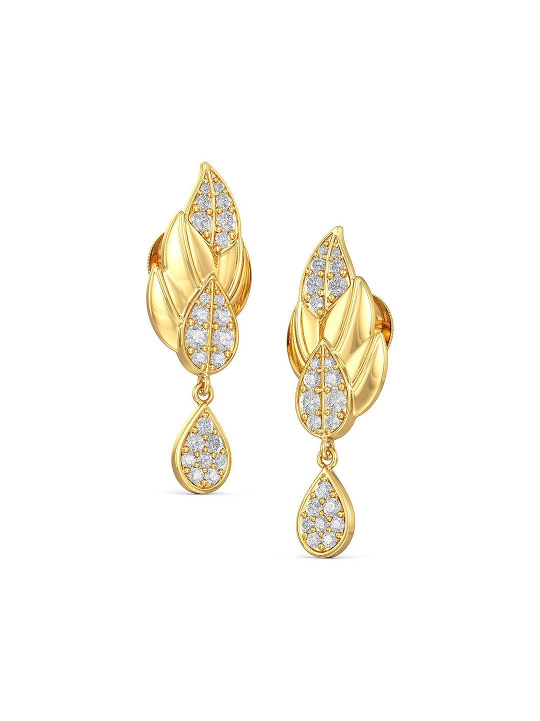 Joyalukkas BIS Hallmark 22KT Gold Drop Earrings 4.609 gm