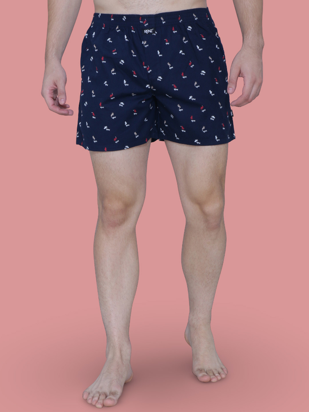 RENZ Printed Carbon Finish Pure Cotton Boxer
