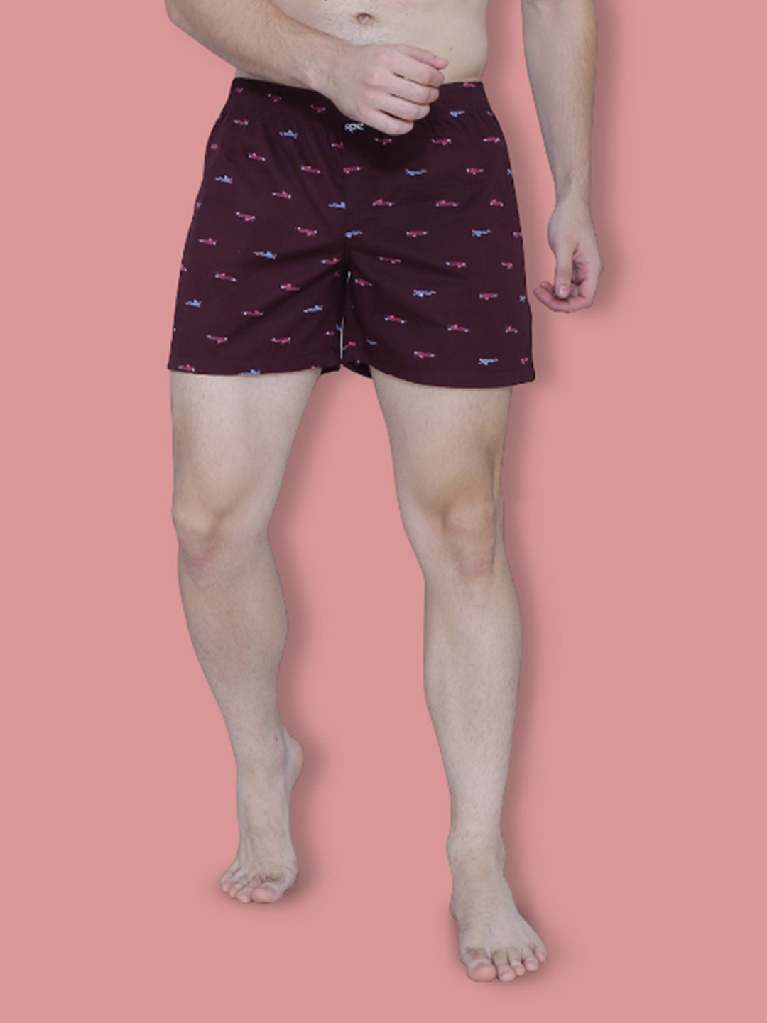 RENZ Printed Carbon Finish Pure Cotton Boxer