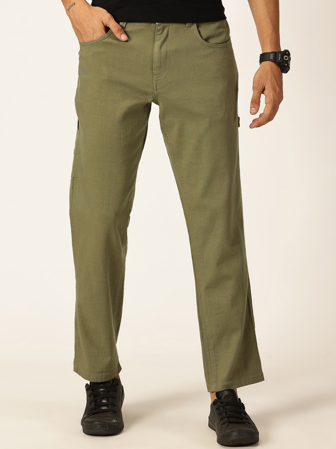 Mast & Harbour Men Smart Slim Fit Chinos