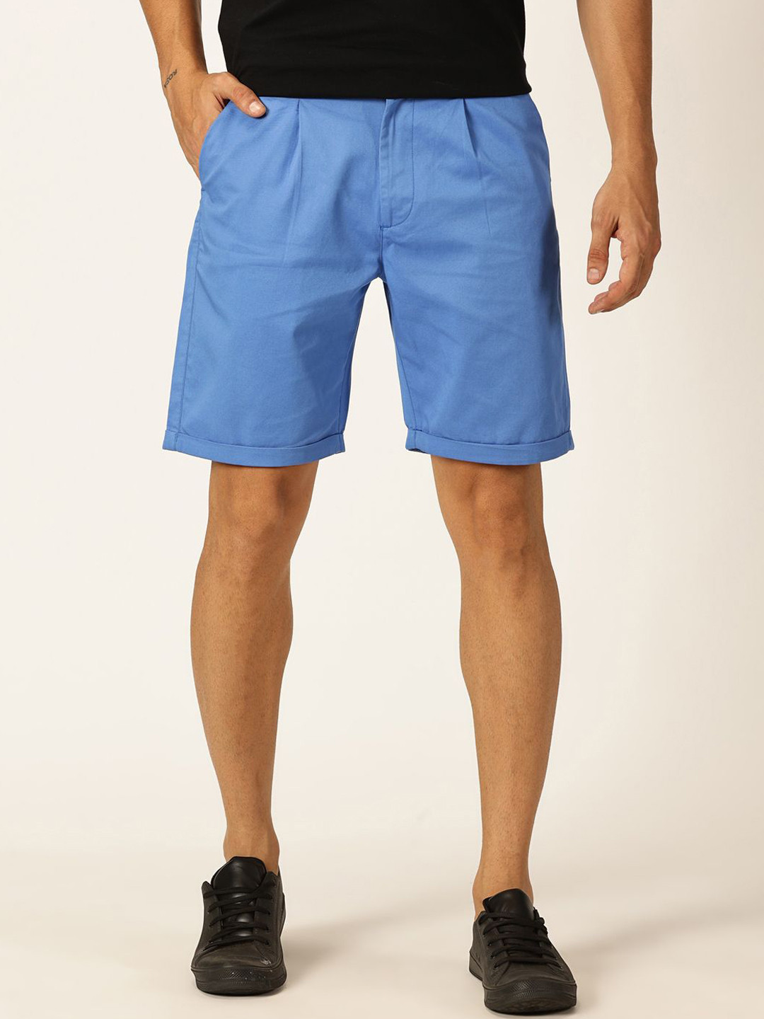 Thomas Scott Men Mid-Rise Pure Cotton Chino Shorts