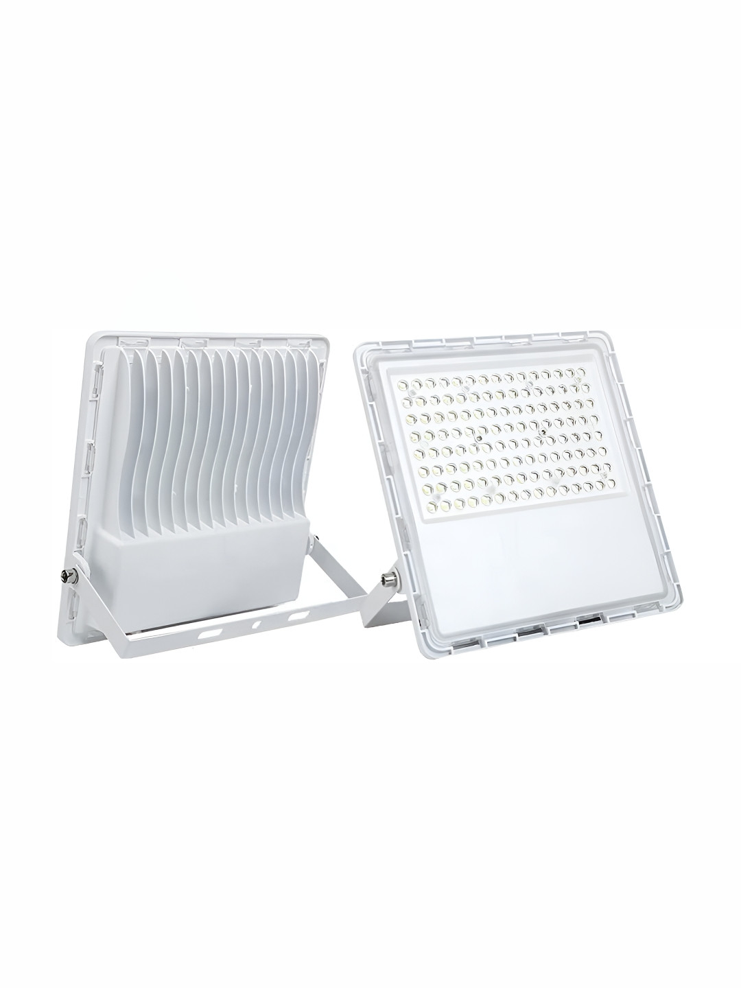 SPARK WORLD White 2 Pieces Rectangular Outdoor Lamps