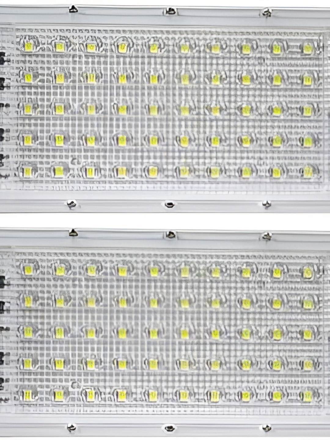 SPARK WORLD Off White 2 Pieces Textured Self Assembly Rectangle Outdoor Lamps