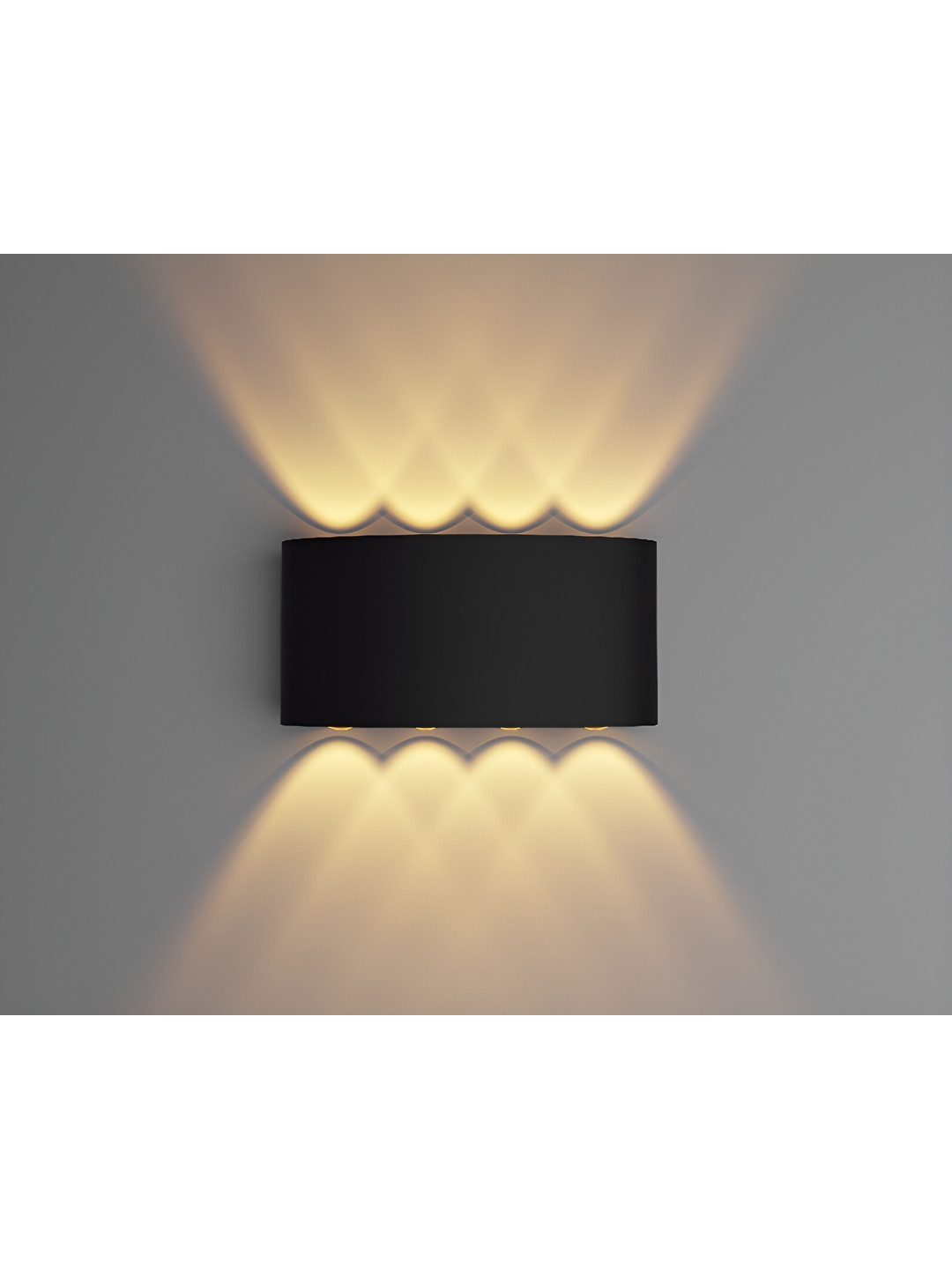 SPARK WORLD Black & Yellow Textured 3 Way Outdoor Lamp