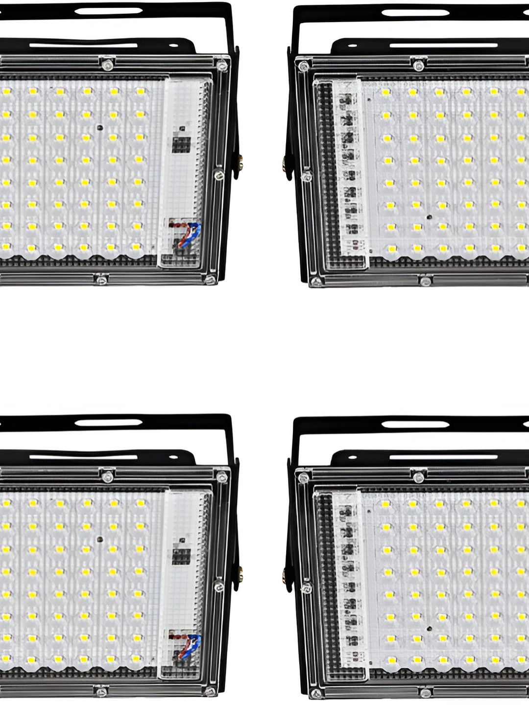 SPARK WORLD White 4 Pieces Aluminium Rectangular Outdoor Lamps