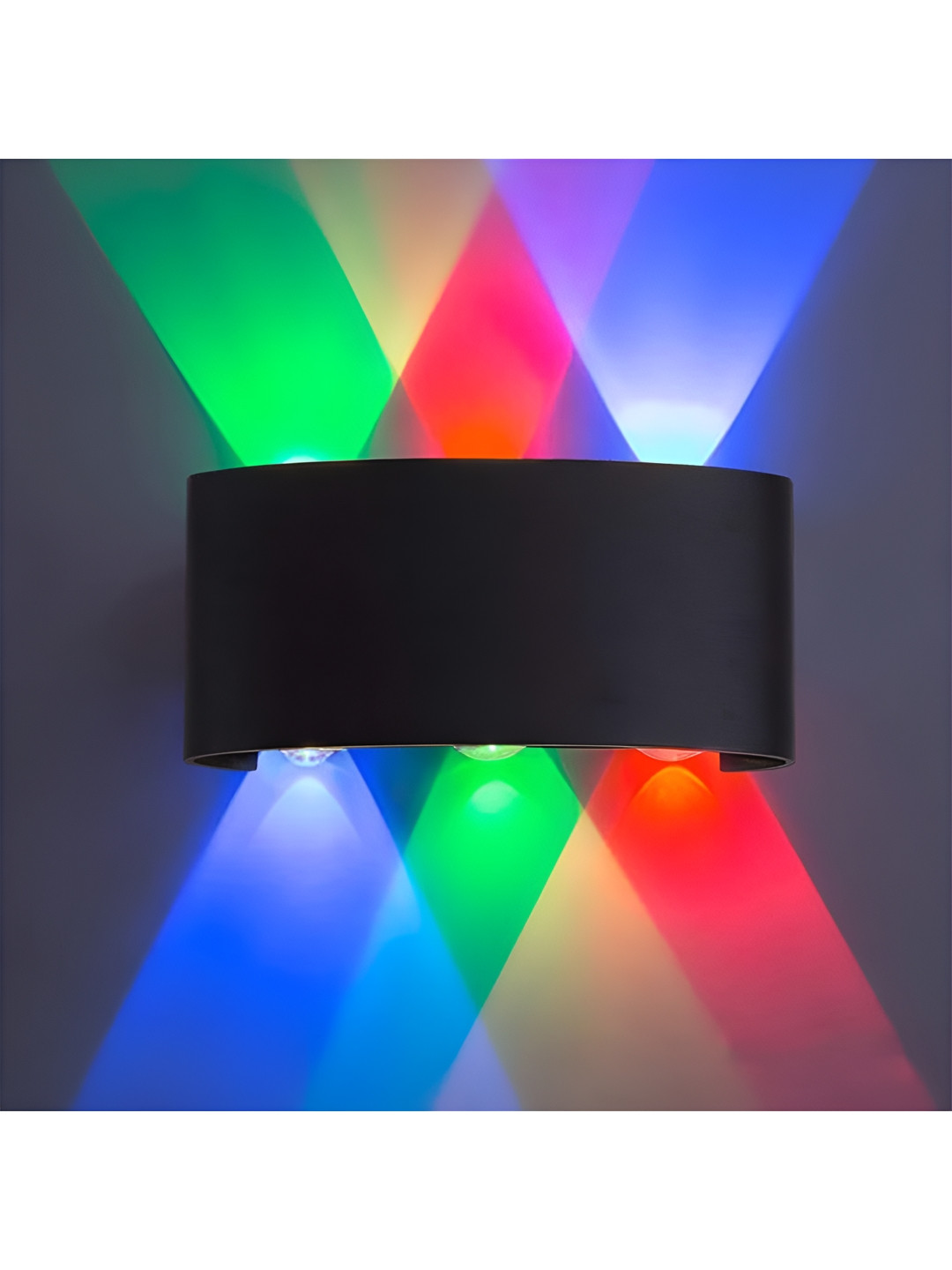 SPARK WORLD Black & RGB Color Self Assembly Outdoor Lamp