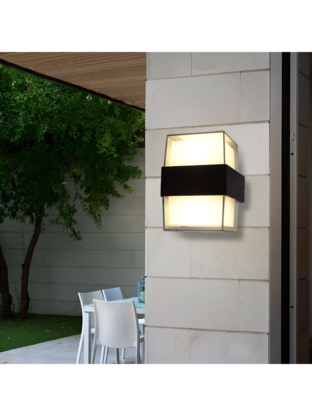 SPARK WORLD Yellow Acrylic Outdoor Lamp