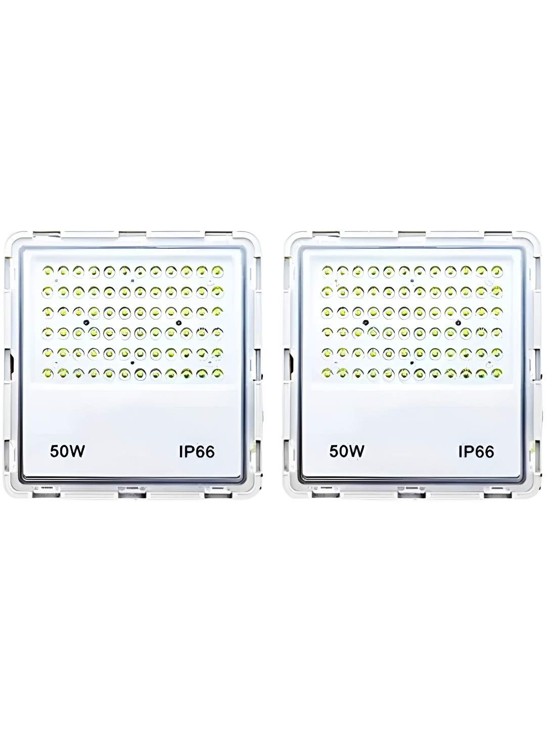 SPARK WORLD White 2Pieces Rectangle Shaped Easily Installed  Outdoor Lamps