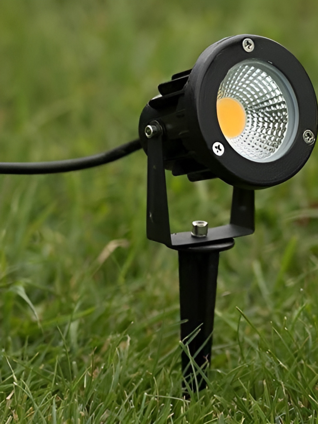 SPARK WORLD White & Black Waterproof Acrylic Outdoor Lamp