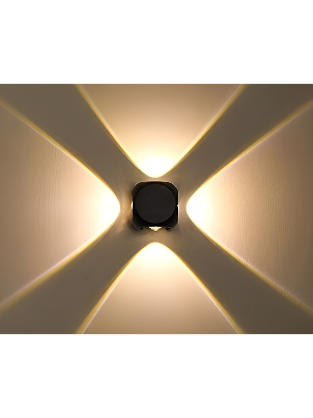SPARK WORLD Black Square Outdoor Lamp