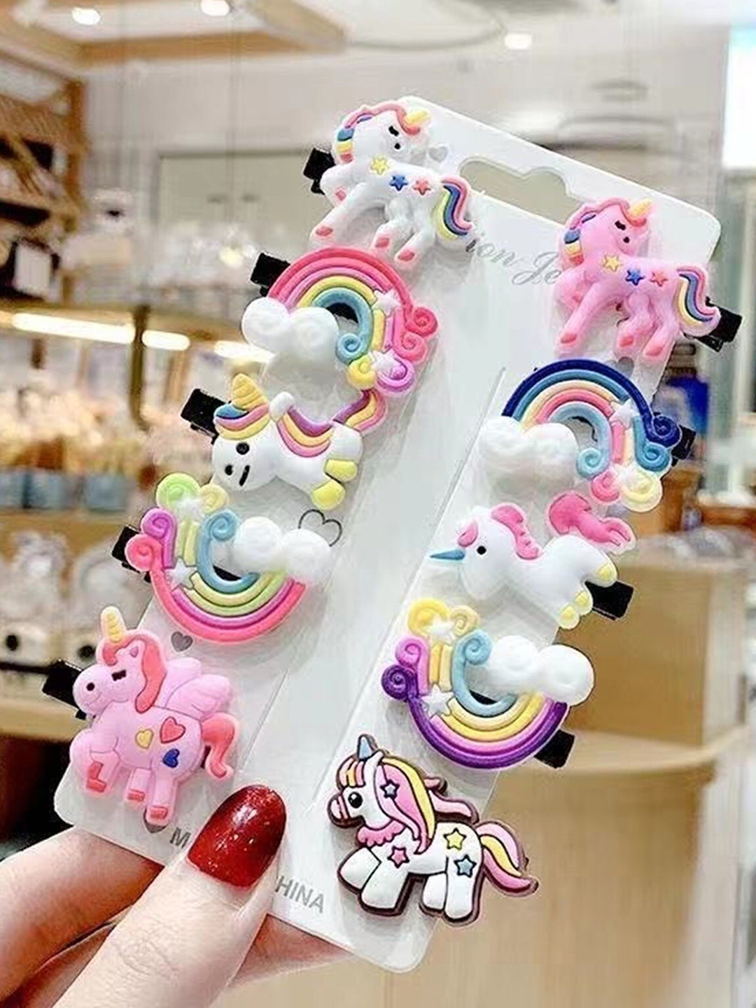 BAESD Girls Set of 20 Unicorn Design Alligator Hair Clip