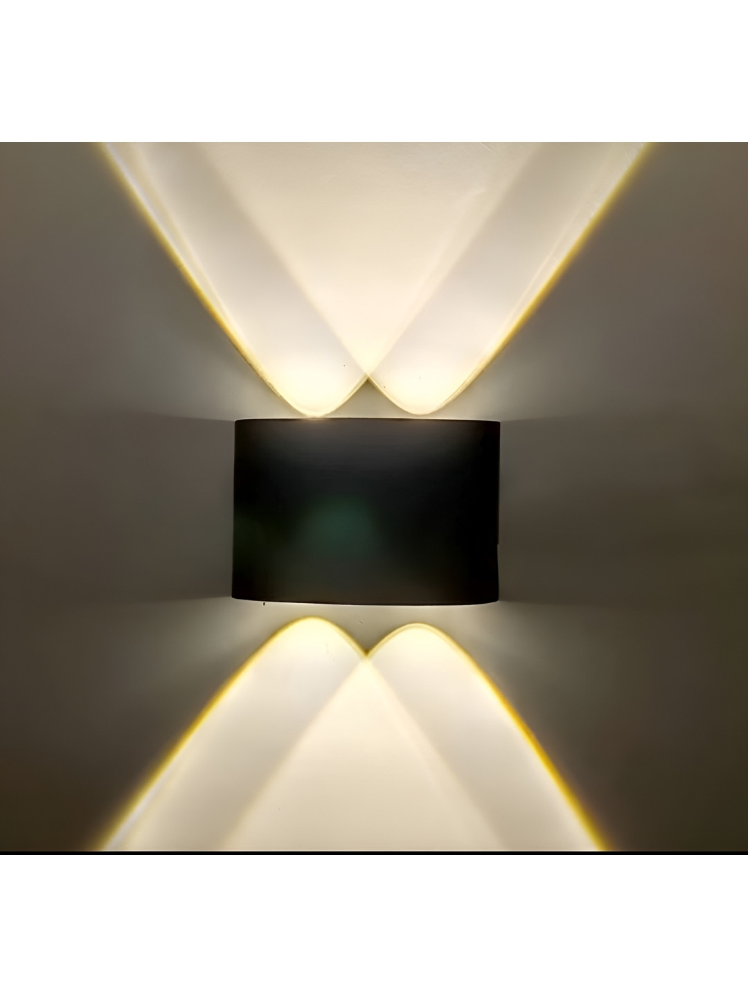 SPARK WORLD Black Aluminium Contemporary Frustum Shaped Wall Lamp