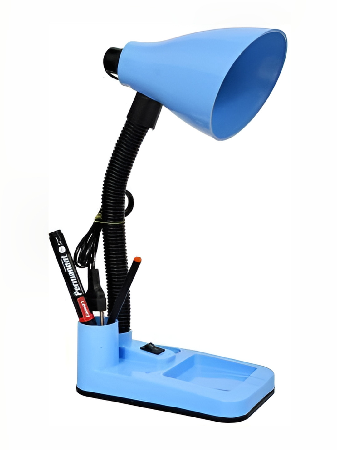 SPARK WORLD Blue Colourblocked Acrylic Contemporary Abstract Shaped Table Lamp
