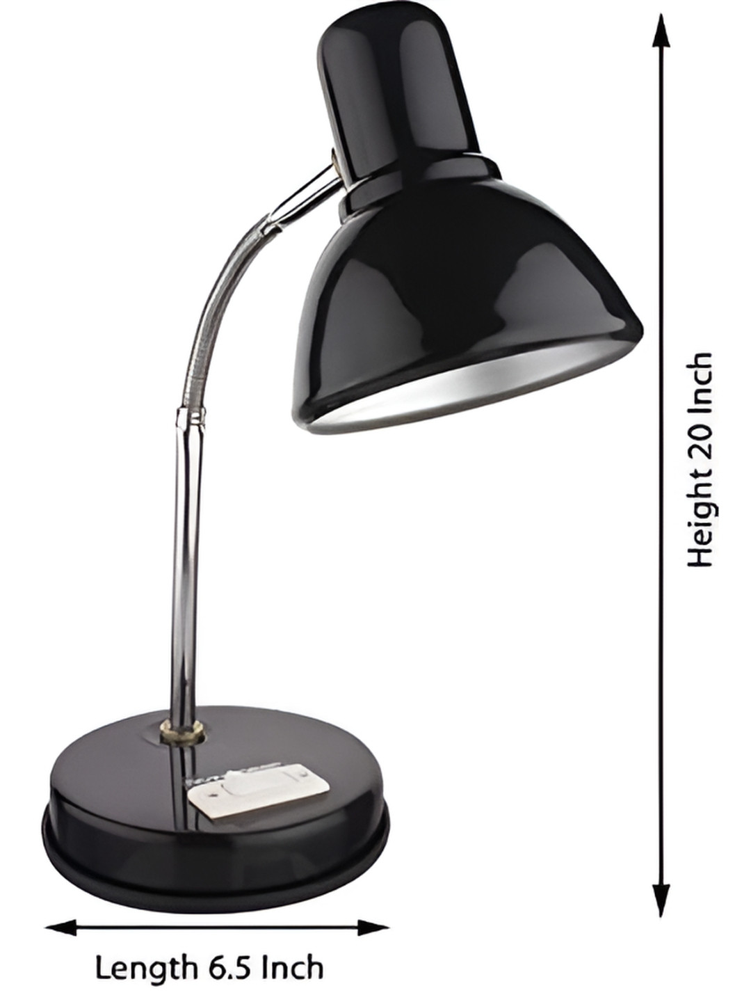 SPARK WORLD Black Metal Quirky Abstract Shaped Table Lamp