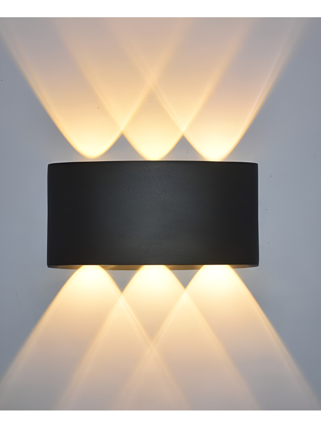 SPARK WORLD Black Rectangle Shaped Wall Lamp