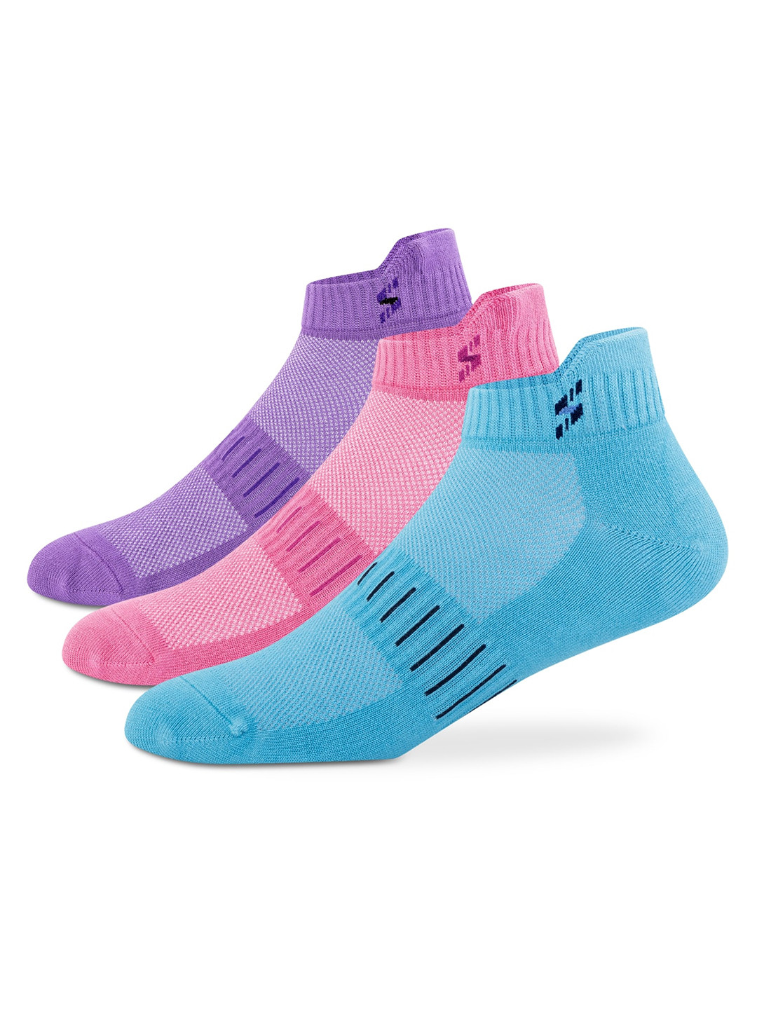 Supersox Bamboo Ankle Casual Socks For Women, (Pack Of 3)