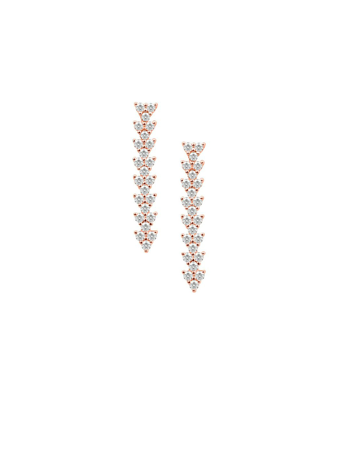 Nistra Women Triangular Drop Earrings
