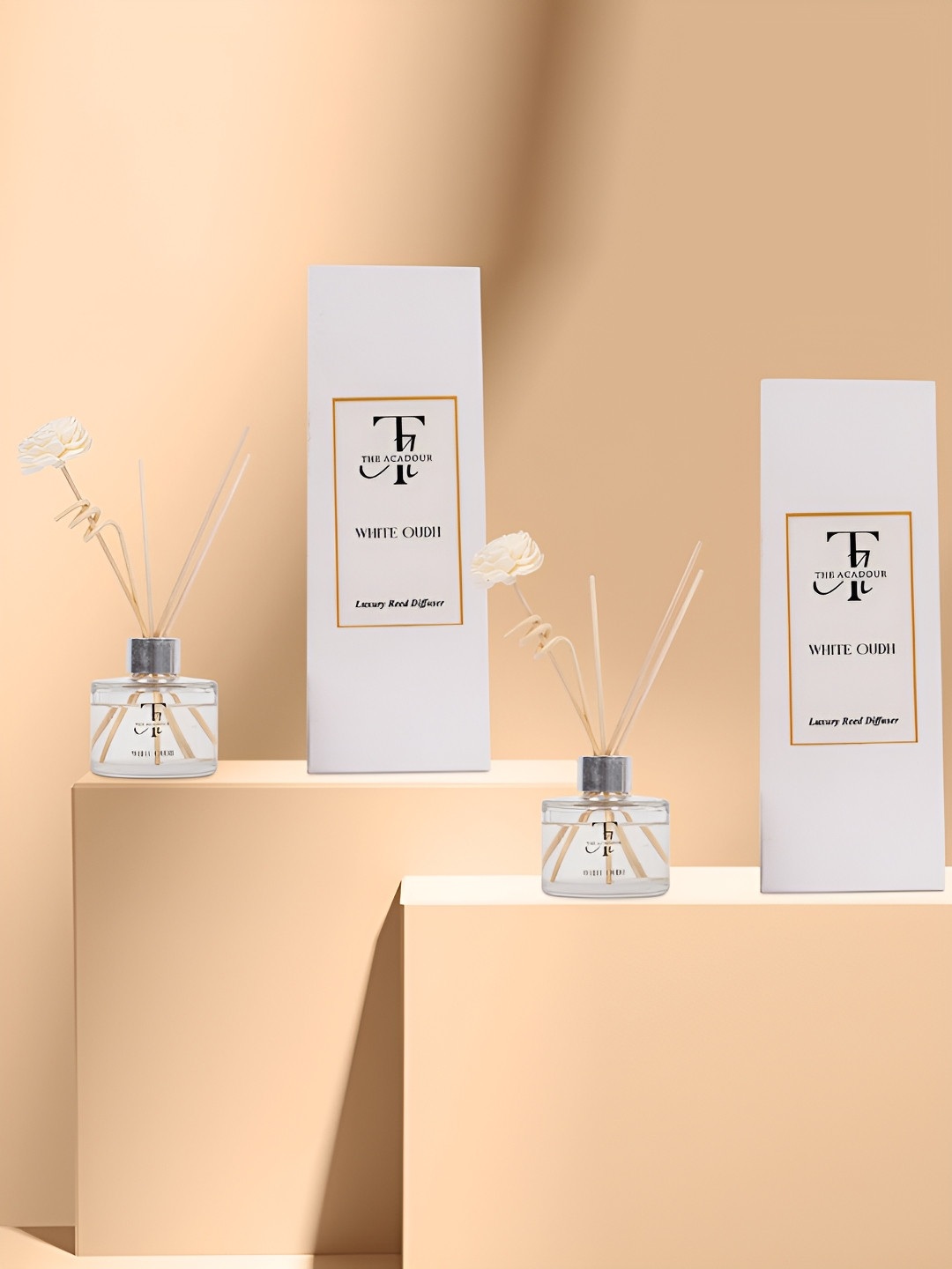THE ACADOUR 2-Pcs Reed Diffuser White Oudh 100ml