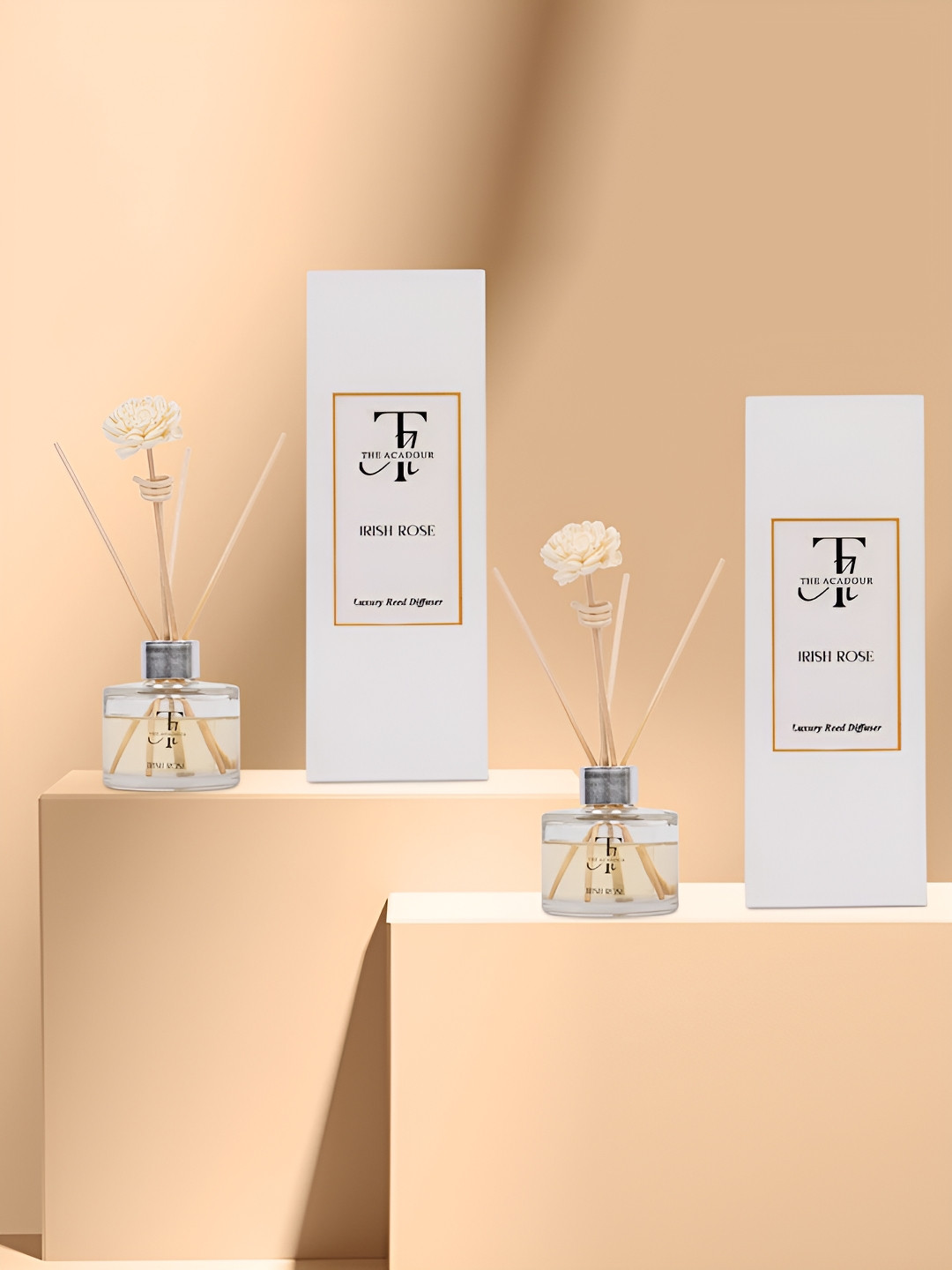 THE ACADOUR Set of 2 Reed Diffuser Irish Rose 100ml