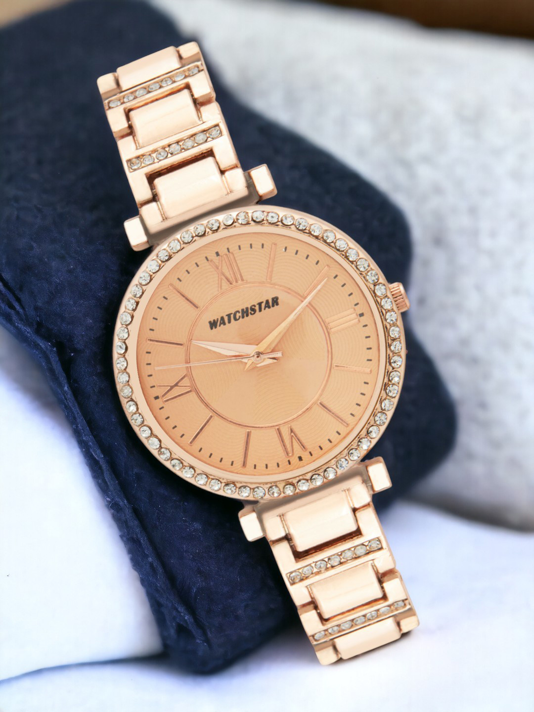 WATCHSTAR Women Printed Dial & Stainless Steel Straps Analogue Watch Glory copper DL1