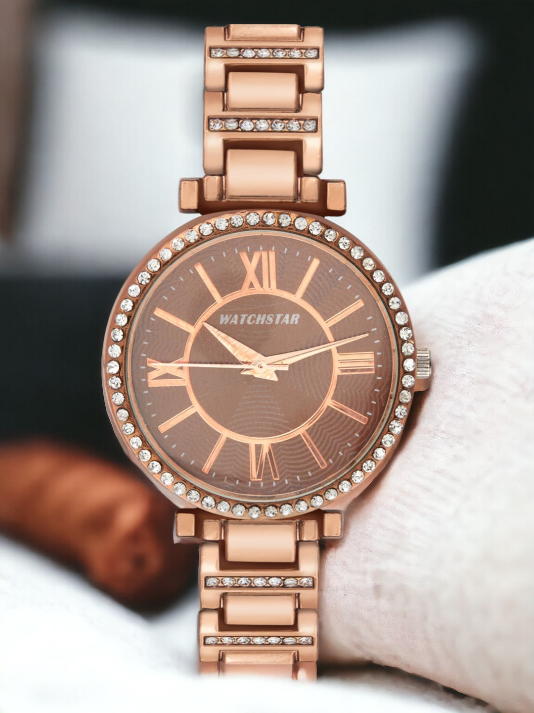 WATCHSTAR Women Dial & Stainless Steel Straps Analogue Watch Glory BrownDL1
