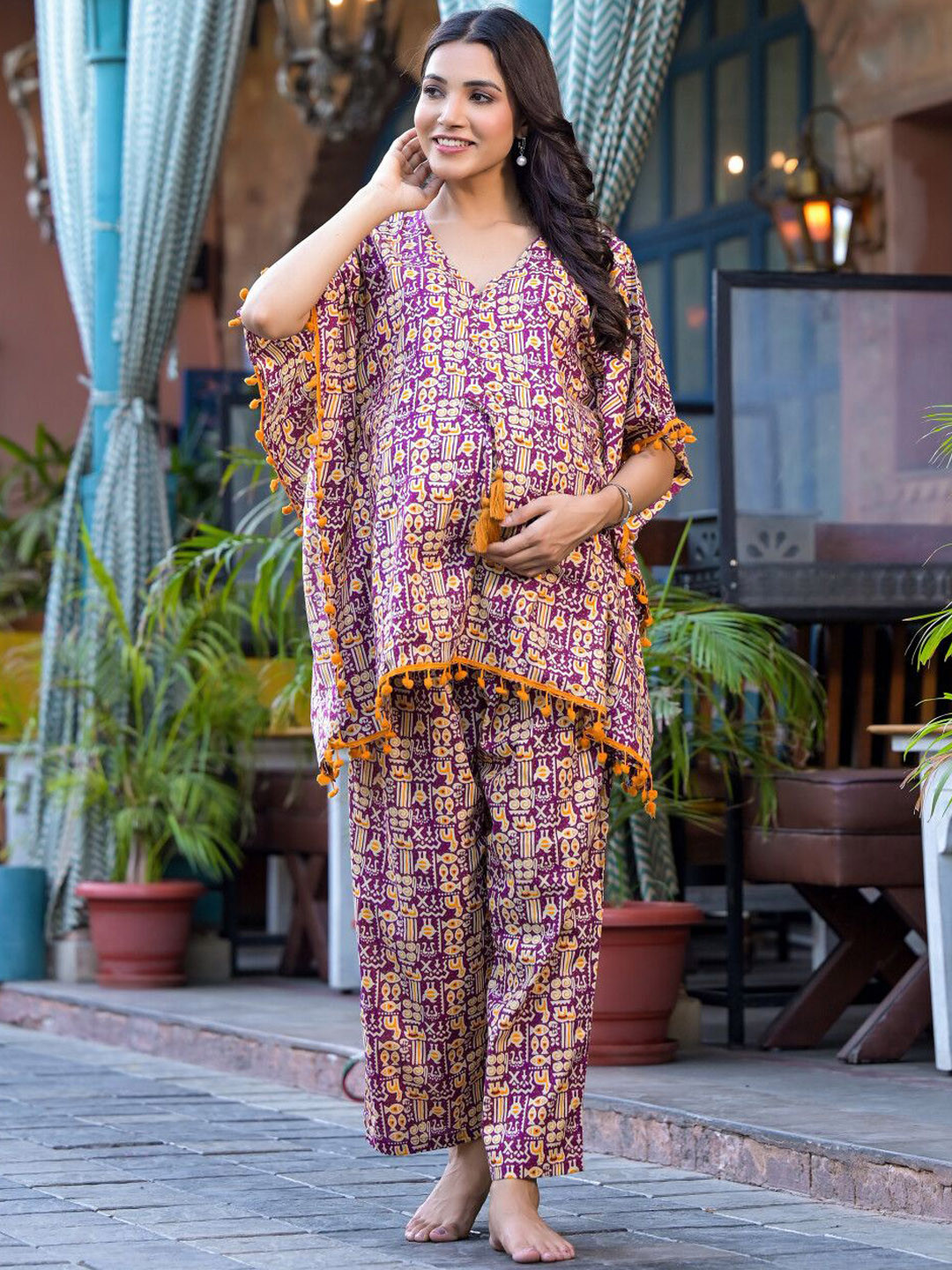 Aujjessa Women Printed Night suit