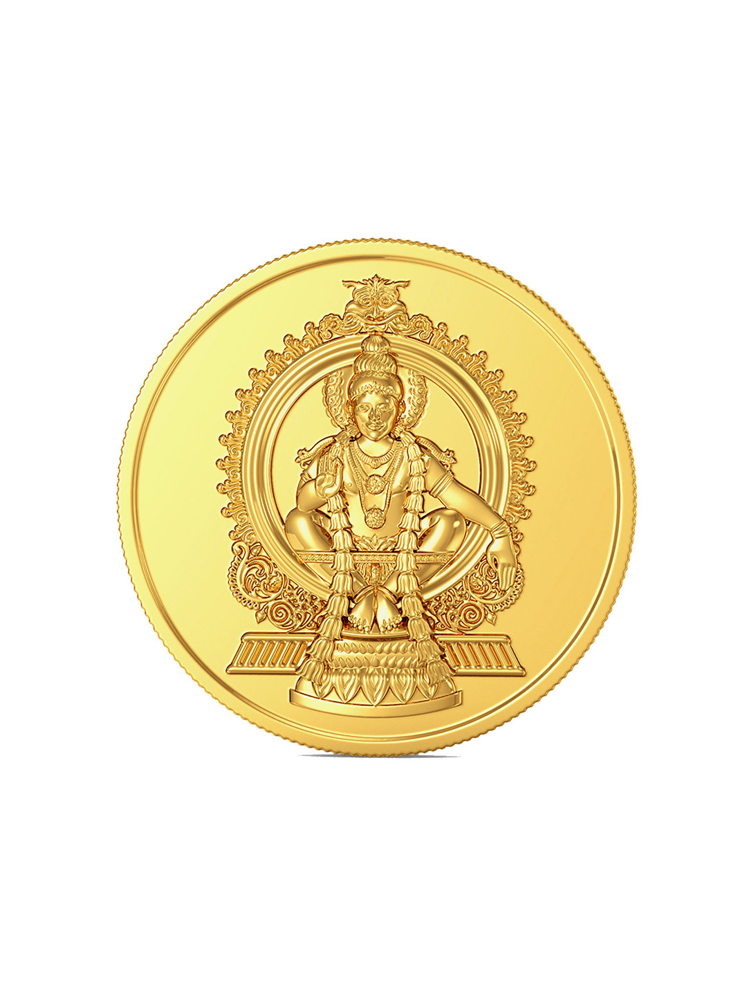 Joyalukkas Goddess Ayappan 22KT (916) Gold Coin- 2 gm
