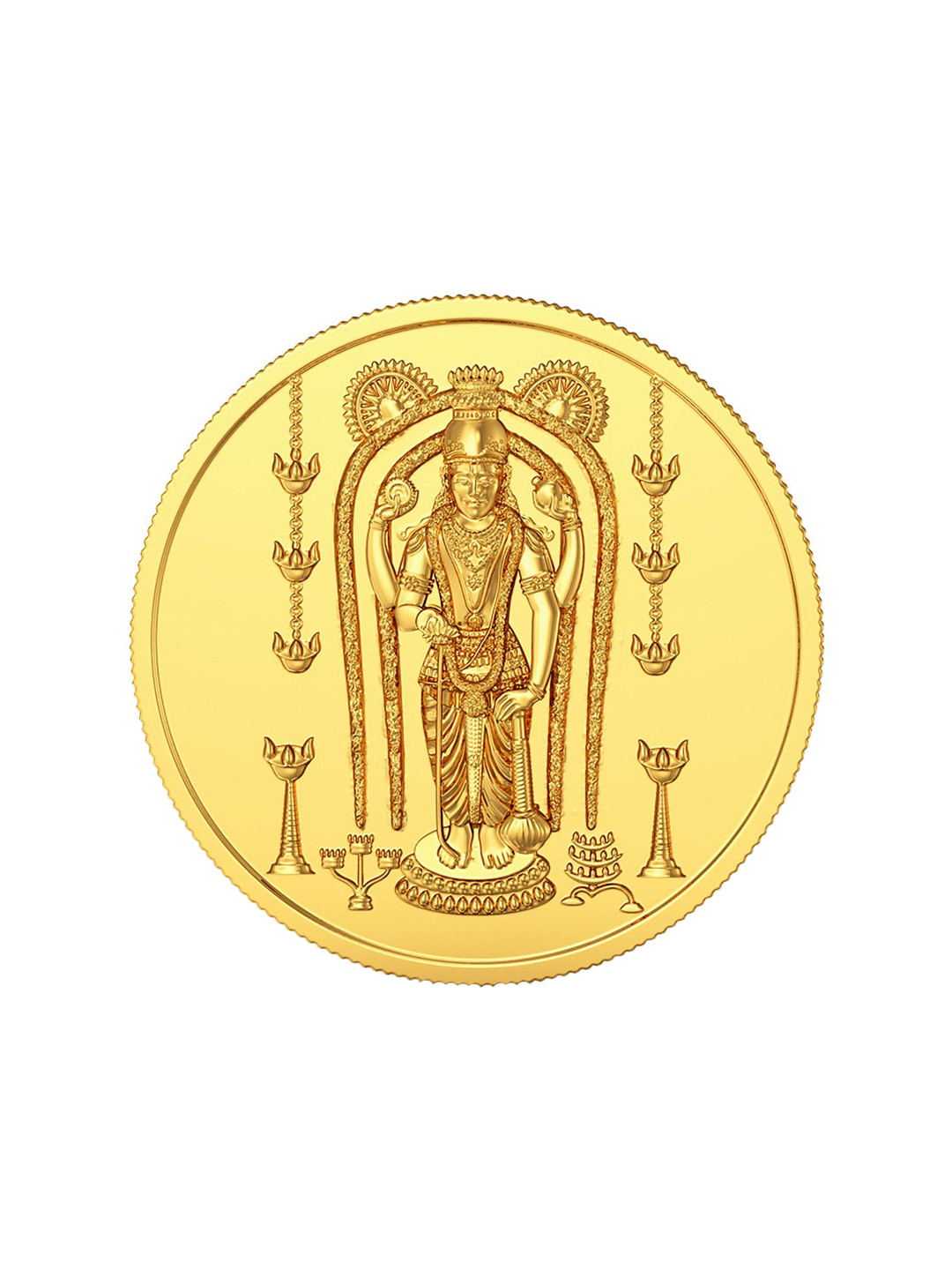 Joyalukkas Lord Krishna Gold Coin- 2 gm