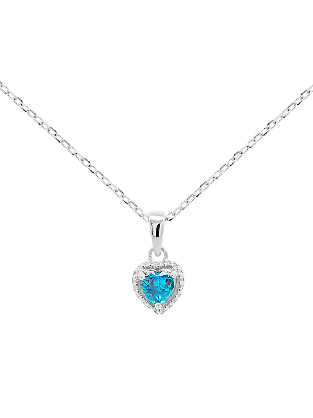 Nistra Silver-Plated Heart Shaped Pendants With Chains