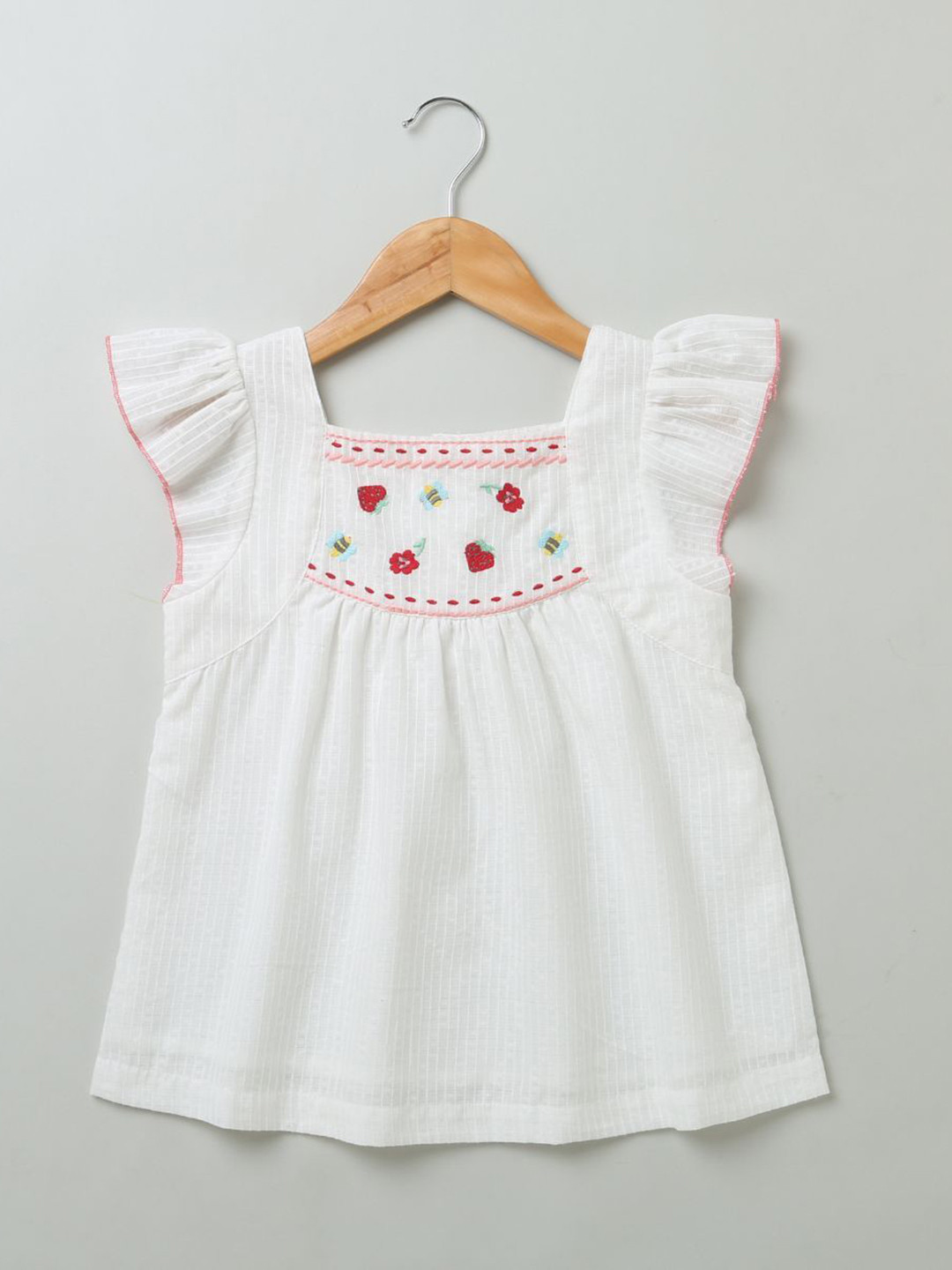 Sweetlime By AS Striped Square Neck Organic Cotton Top