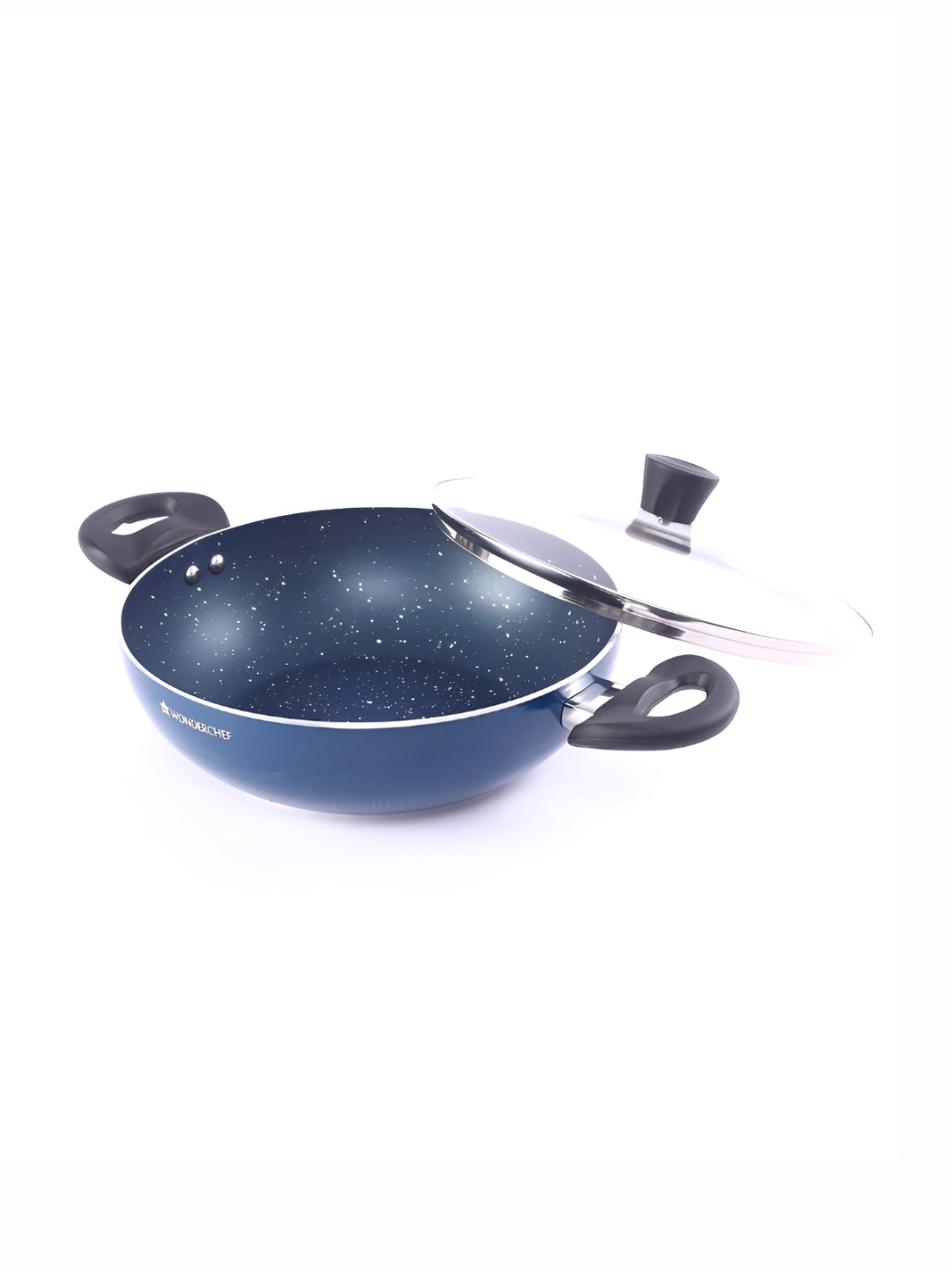 Wonderchef Galaxy  Blue Aluminium Kadhai with Lid