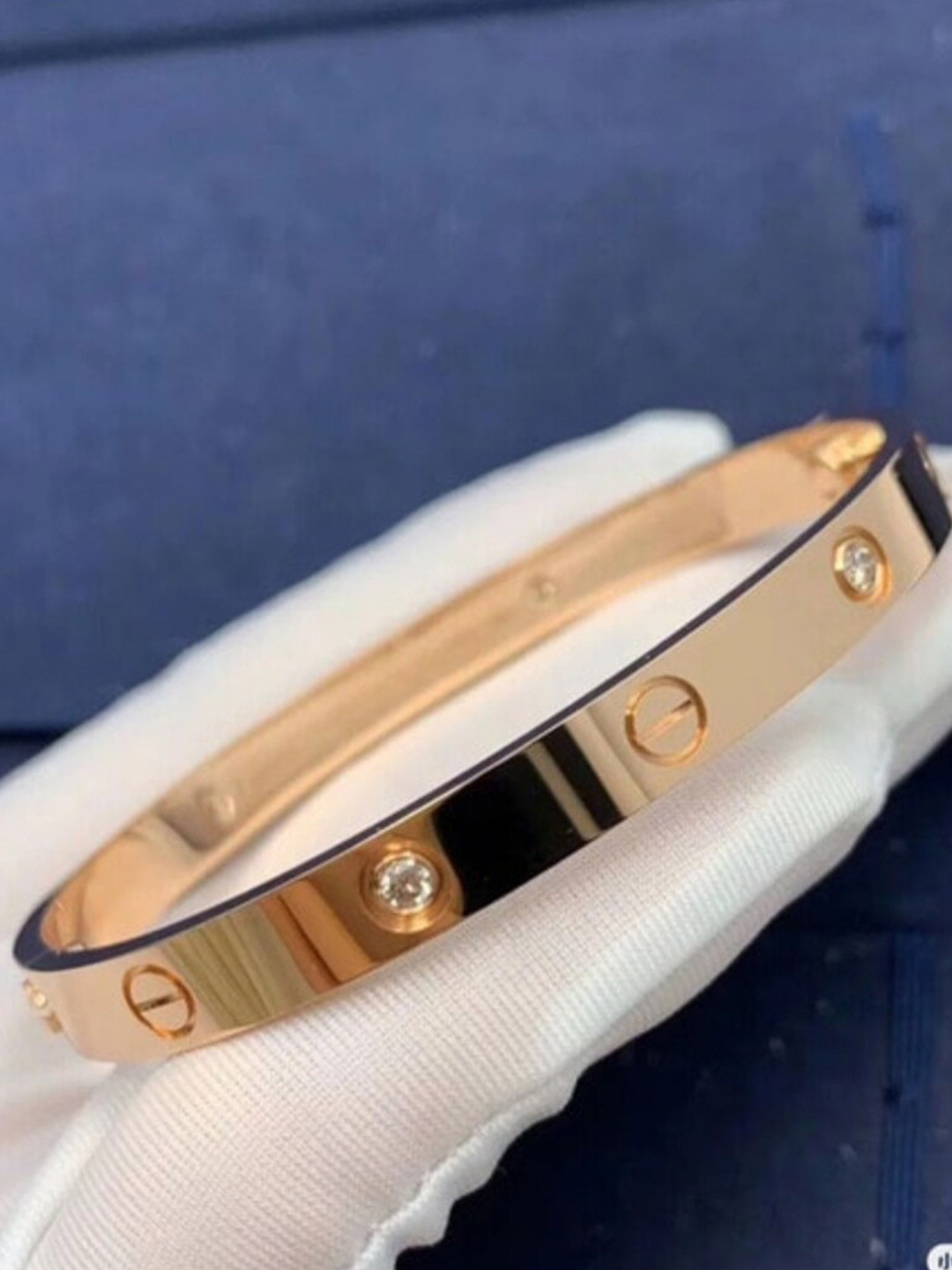 SALTY Cartier Love Stainless Steel Stones Studded Kada Bracelet